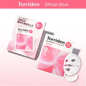 [Torriden Official] CELLMAZING Collagen Firming Gel Facial & Neck Sheet Mask (4 sheets) | Lifting Hydrogel Mask with Covering Neck Mask for Firm, Youthful Skin with 5D Collagen Complex