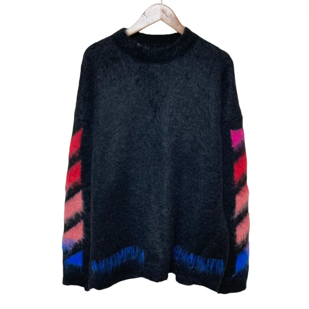 Pre-owned Off-White Wool Small Leather Goods Mohair Knit Sweater