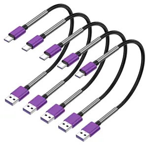 [5Pack 1ft] Compatible with  Galaxy S9 S10 S8 Plus Charger Cord(3A  ), TPE USB C Type Charger ,USB A to Type C Replacement for  A32/A12/A10e/A20/A51 20/9/8,-