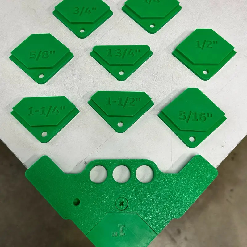 Adjustable Chamfer Router Jig Set for Woodworking and More!