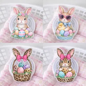 Cute Easter Day Phone Grip With Bunny And Floral Egg Bow Design, Cute Pastel Spring Phone Stand Accessory, Kawaii Phone Holder For Girls