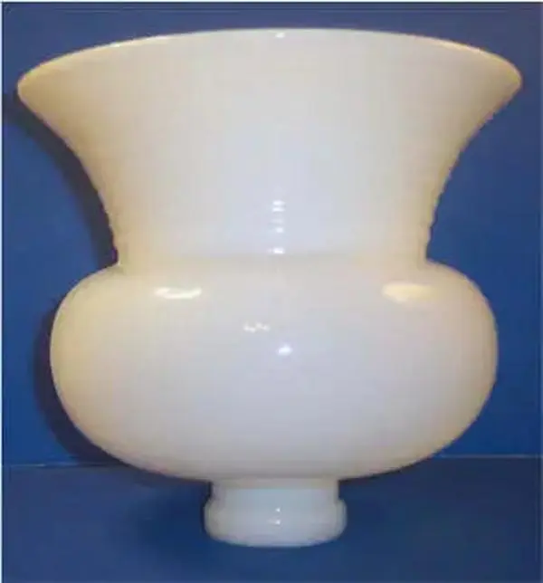 61351 Opal Glass Diffuser Lamp Shade – 8" Top, 7¼" Height, 2¼" Fitter