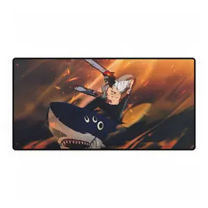 Chainsaw Man Anime Desk Mat, Reze Arc Anime Manga Gaming Mouse Pad, Extended Waterproof Non-Slip Desk Mats, Otaku Decor