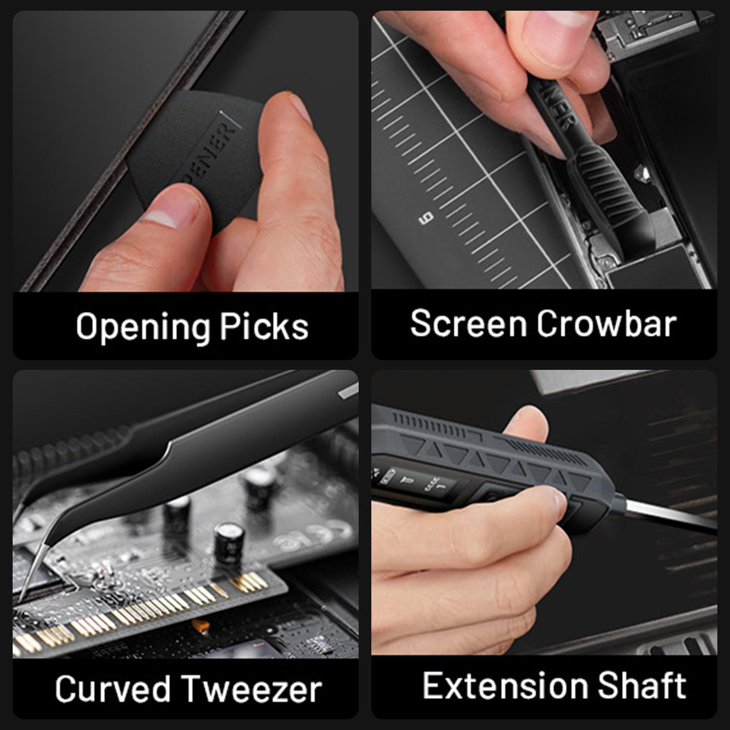 180-in-1 precision screwdriver set with 21 kinds of 160 magnetic drills for laptop repair, glasses, Xbox, manual DIY, etc screwdriver，springtok detail 1
