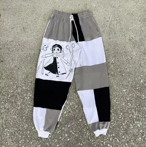 You Can't Kill The BooGeyMan Halloween Joggers, The SLasher Halloween Jogger Pants, Halloween Sweat Pants, Fall/Winter Pants, Jogger Pant For Men, Patchwork Joggers Halloween