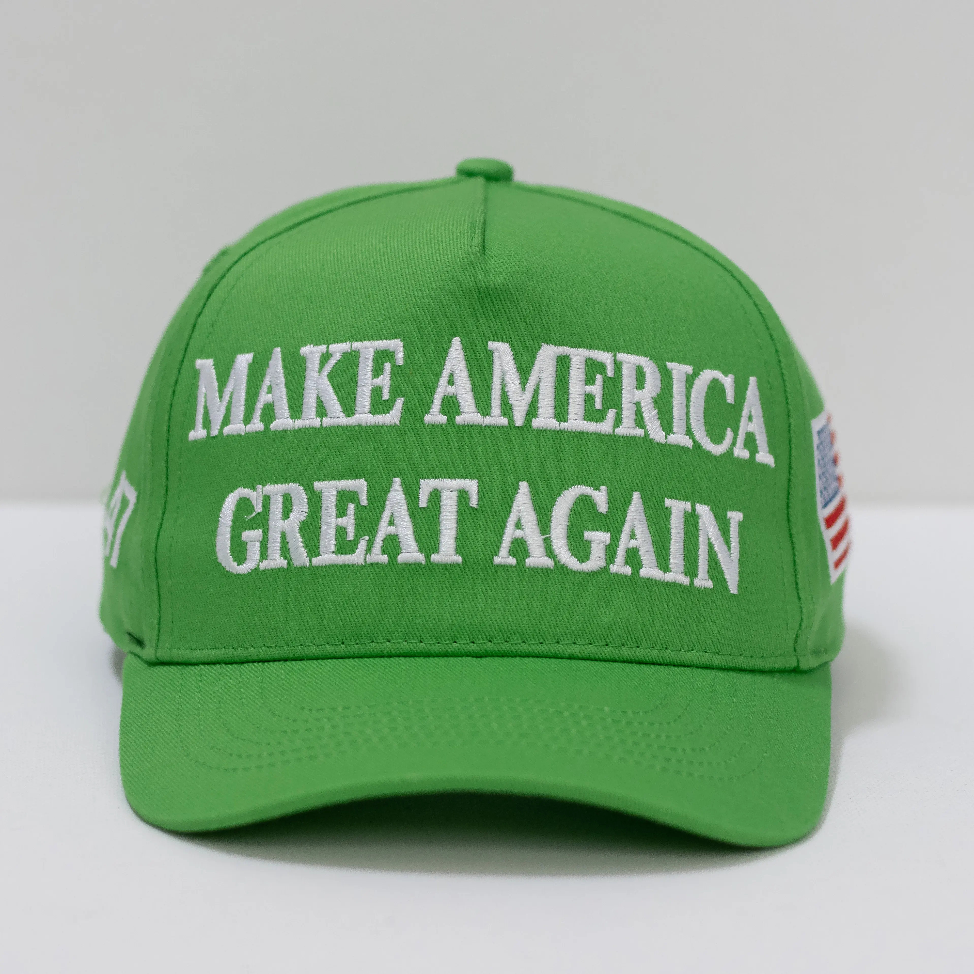 America Great Embroidered Adjustable Unisex Green Baseball Cap
