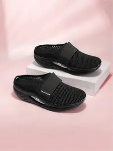 Ladies' Casual Comfort Footwear - Breathable Slip-On Training Sneakers Lightweight Running Sports Slides & Walking Shoes Mesh Shoes Jogging Slip On Trendy Elegant Durable Versatile Feminine Soft Everyday
