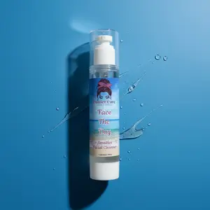 Face The Day Sensitive Facial Cleanser - Gel with Aloe Vera & Lavender - Lightweight Formula for All Skin Types - 120ml