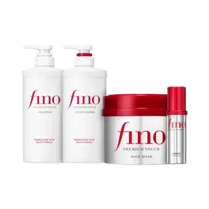 Fino Premium Touch Hair Care Bundle - Includes Shampoo Conditioner Hair Mask & Oil Set with Beauty Serum Formulation