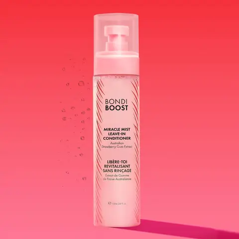 Miracle Mist Leave-In Conditioner + Heat Protect by BondiBoost, with Australian Strawberry Gum Extract, Reduces Breakage & Shedding, Adds Shine & Detangling Power, 5.07 oz