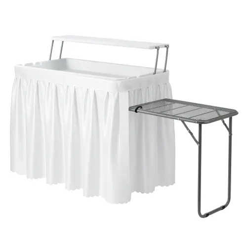 White Adjustable desktop