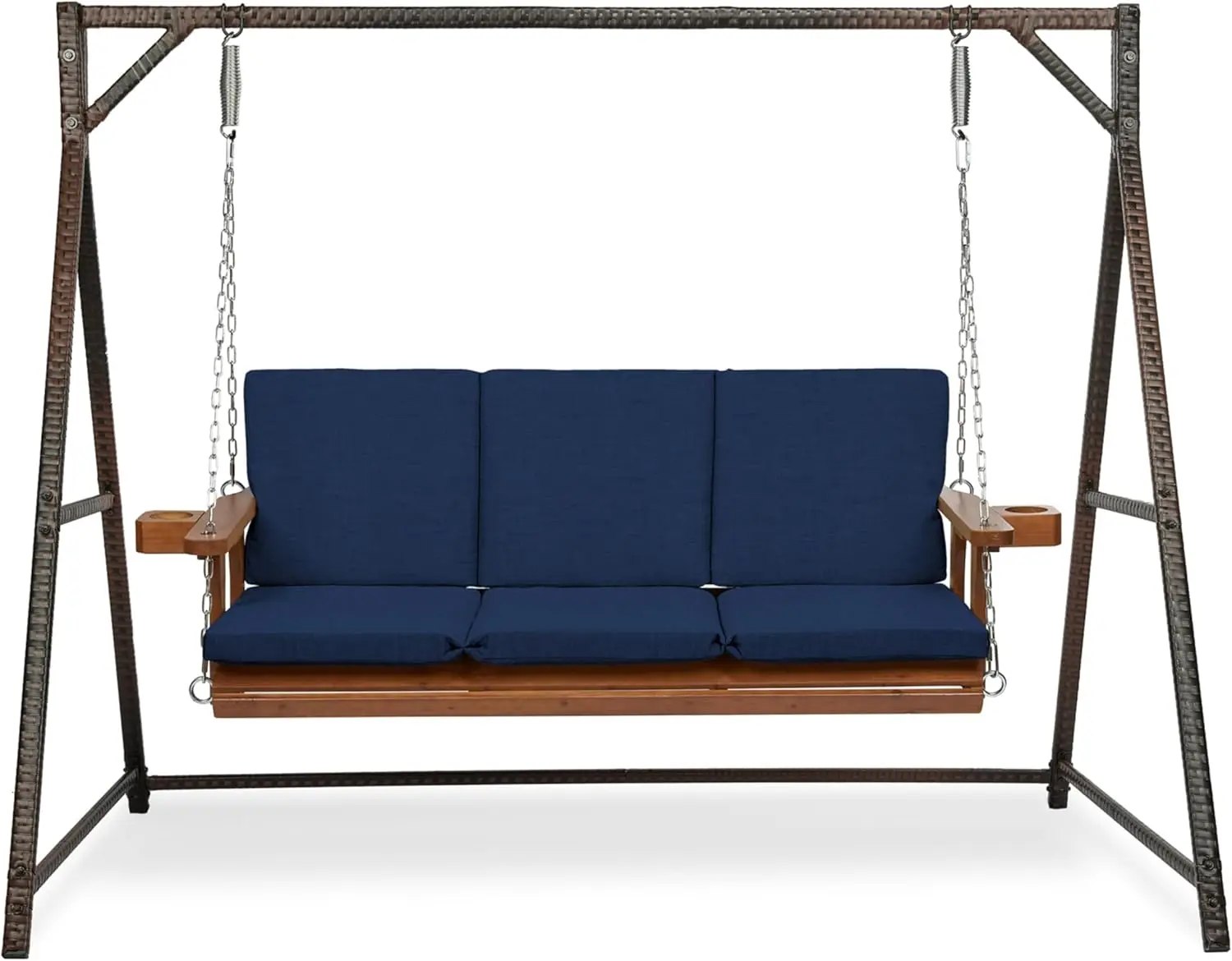 Arden Indoor/Outdoor Swing Cushion Set, 56 x 20, Water Repellent, Fade Resistant, Cushion Set for Swing or Bench Sapphire Blue Leala | Indoor/Outdoor, Bench Cushion, Water Repellent, Fade Resistant, Mold and Mildew Resistant