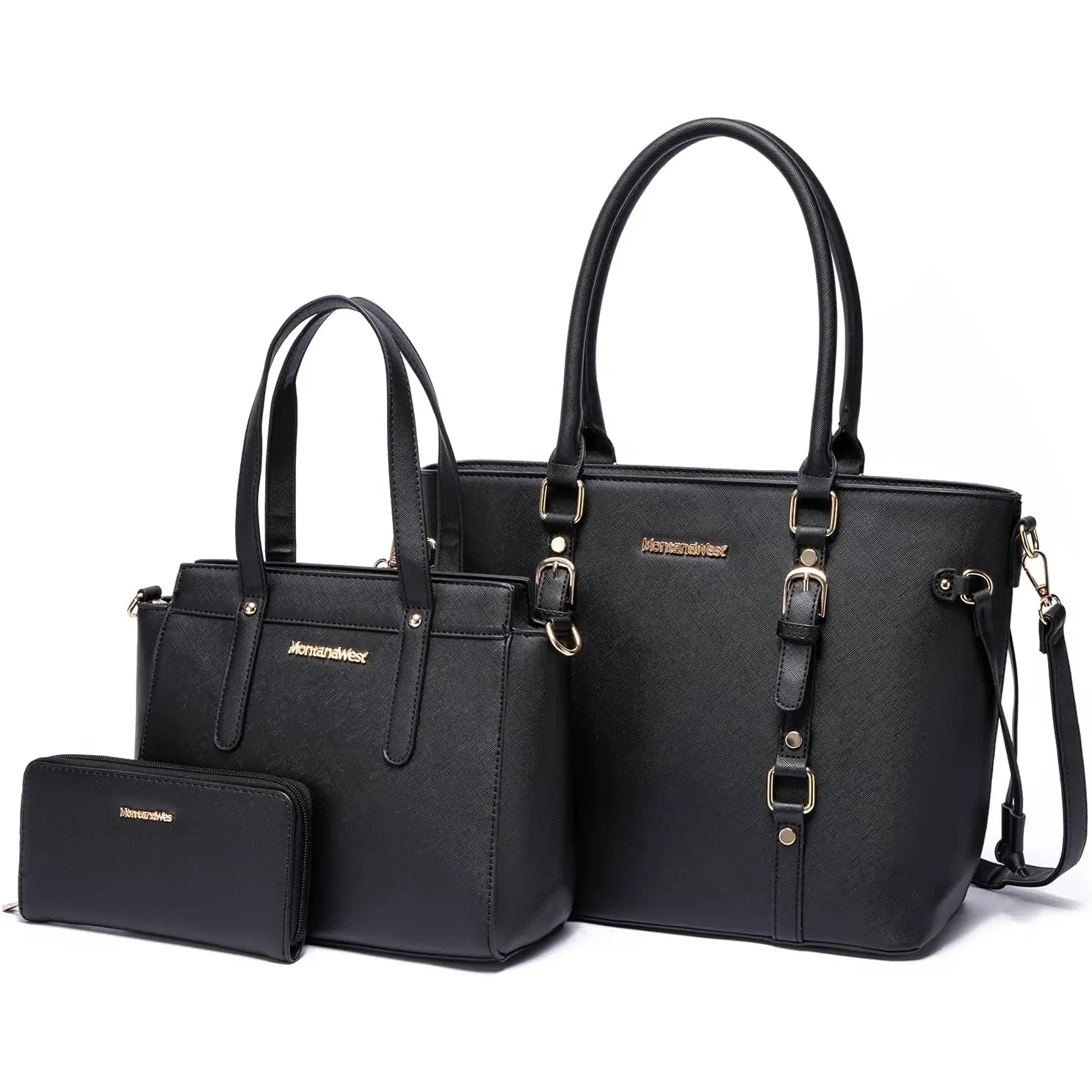 Montana West Purses and Handbags for Women Tote Purse and Wallet Set Shoulder Satchel Bag for Women 3PCS Montana West