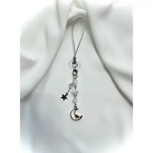 Starry Moon Phone Charm - Cute and Adorable Accessory