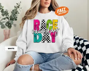 Race Day hoodie, Checkered Racing Lover Gift