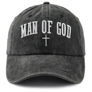 Christian Gifts for Men, Jesus Hat, Christ Man Of God Baseball Cap, Easter Christmas Fathers Day Birthday Gifts for Dad Husband Uncle Papa Grandpa