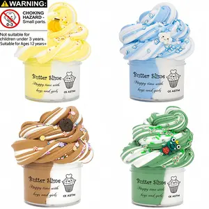 70ML Cloud Butter Slime Set Blue Scented Non-Sticky Soft Clay DIY Mud Christmas Birthday Gift Toy Party Souvenir