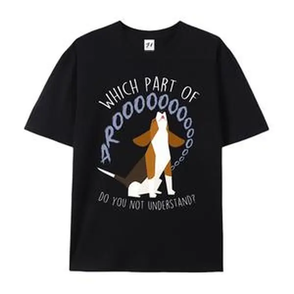 Aroooooo Beagle Graphic T-Shirt, Cotton Comfort Tee, Funny Dog Lover Fashion Outfit, Cute Oversized Casual Tee, Ideal Valentine’s Day & Pet Owner Gift for Him/Her