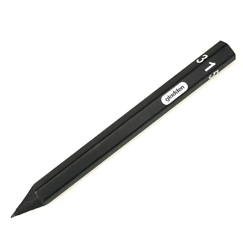 Gladden Pencil Dice - Unisex Dual-Use Matte Black Aesthetic Pencils, Sleek Minimalist Wood-Body Office Accessories, Creative Stationery with Great Visibility, Digitally Printed Numerals Compatibility for Paper App Users, Better Uniformity