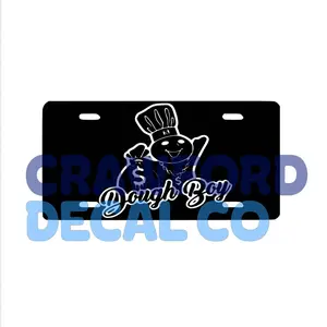 Dough Boy Inspired License Plate - Durable for Long-Term Use