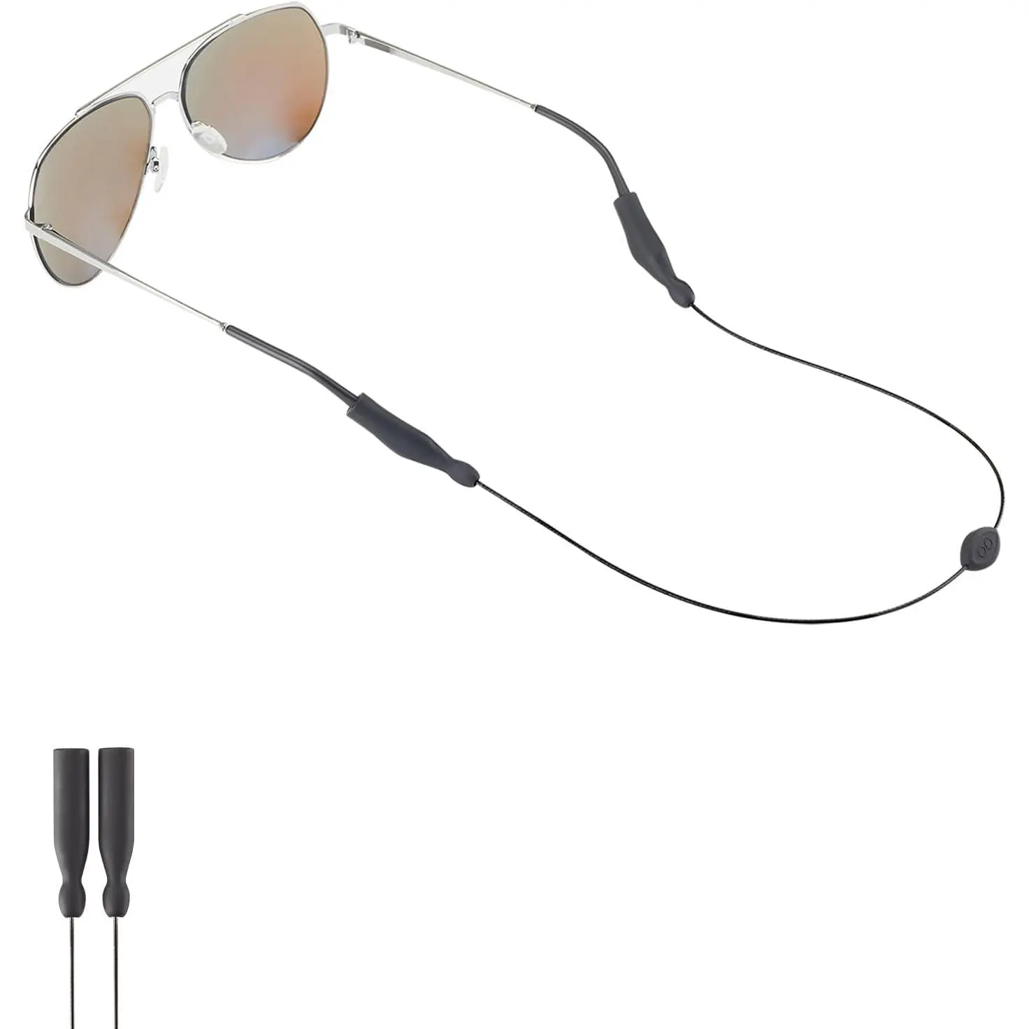Glasses Strap - Sunglasses Strap Eyewear Retainer, No Tail Wire Eyeglasses Straps Eyewear String, Sunglass and Glasses Holder for Men, Women, Kids