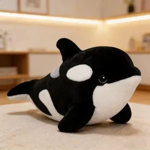Ultra-Soft Killer Whale Plush Toy – Huggable & Adorable Orca Stuffed Animal, Cuddly Ocean-Themed Buddy for All Ages