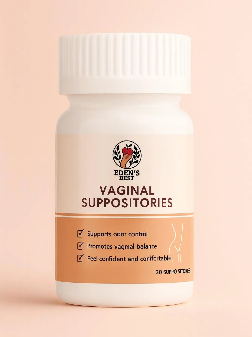 Eden's Best Boric Acid Suppositories - 25 Suppositories for Targeted Application, Versatile Use, Ideal for Relief