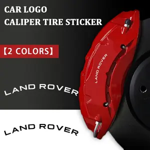 Land Rover Brake Caliper Sticker Set, Reflective Four-Ring Car Emblem Decal, High Temperature Resistant Waterproof