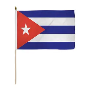 Cuba 12x18in Stick Flag Decoration Yard Sign Banner