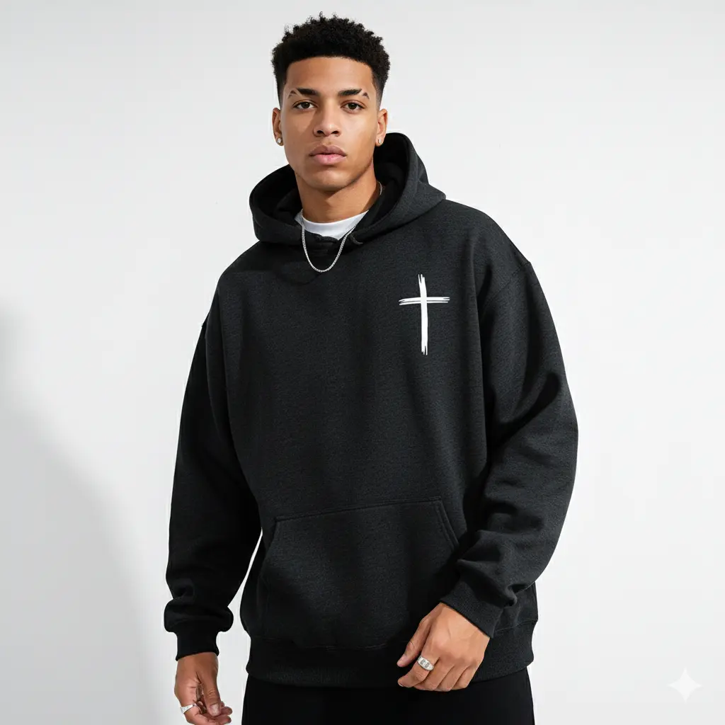 cross zip hoodie - TikTok Shop