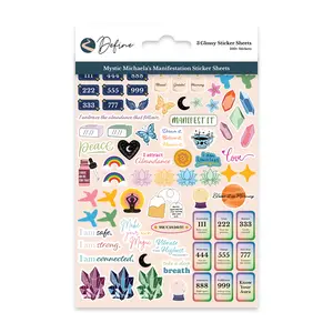 Define x Mystic Michaela's Manifestation Sticker Decals, Scrapbook Accessories for Crafts