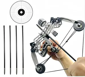 2026- Mini Compound Bow Set 10.2-icnh - Equipped withArrows and Target, Portable Archery PracticeGear for Outdoor Entertainment, Ideal HolidayGift for Accuracy Improvement