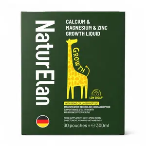 2026-NaturElan Calcium Magnesium Zinc Liquid for Kids, Daily Nutritional Supplement Supports Strong Bones & Healthy Height Growth