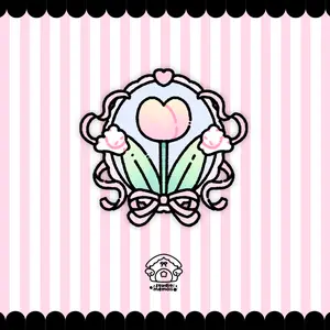 Tulip frame sticker
