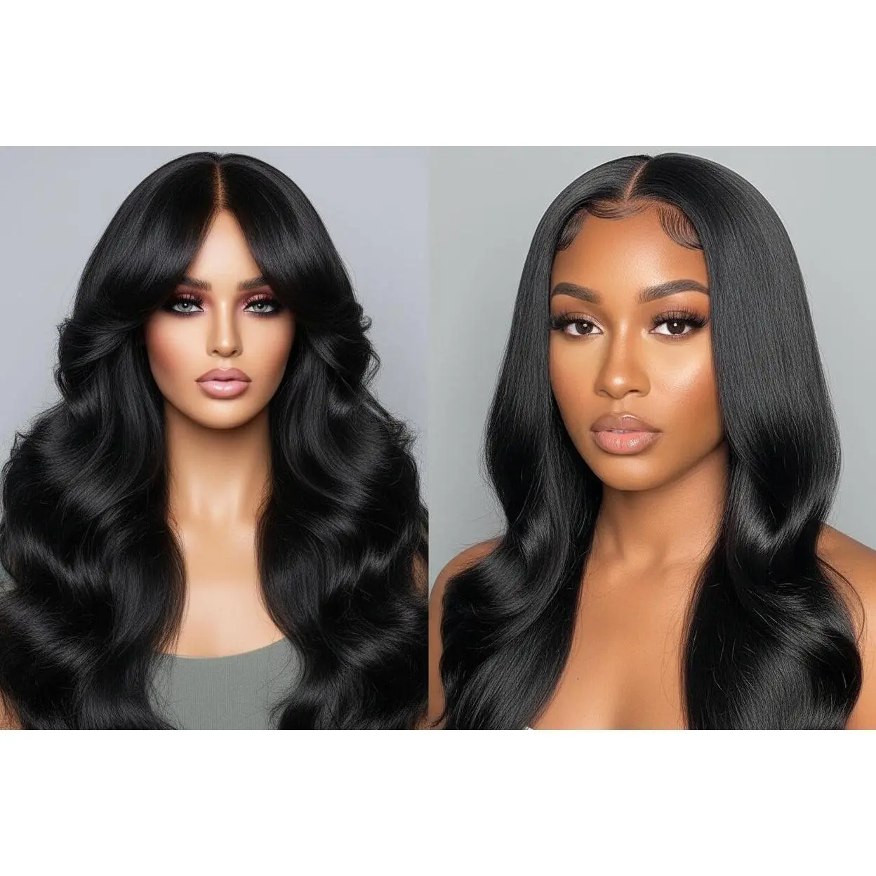 Brazilian Remy Human Hair Lace Closure Wig, 250% Full Volume 2×6 HD Lace Part Body Wave, Glueless Fit, Pre-Plucked Line, 16-34 Inches