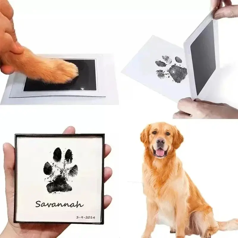 Baby Hand & Footprint Ink Pad Gift Set , Baby Shower Party Gift, DIY Baby Footprint Kit, Baby Souvenirs, Pets Paws Imprint Kit, Family Memorial Gifts, Valentines Gift for Her