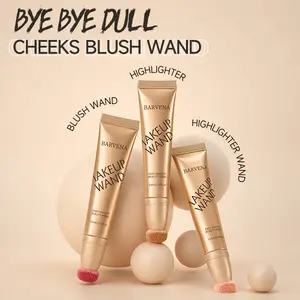 Soft Glow Blush & Pearl Highlighter Duo, Pink Cream Blush Wand + Lunar Shimmer Highlighter, Romantic Makeup for All Skin Tones won young  blush