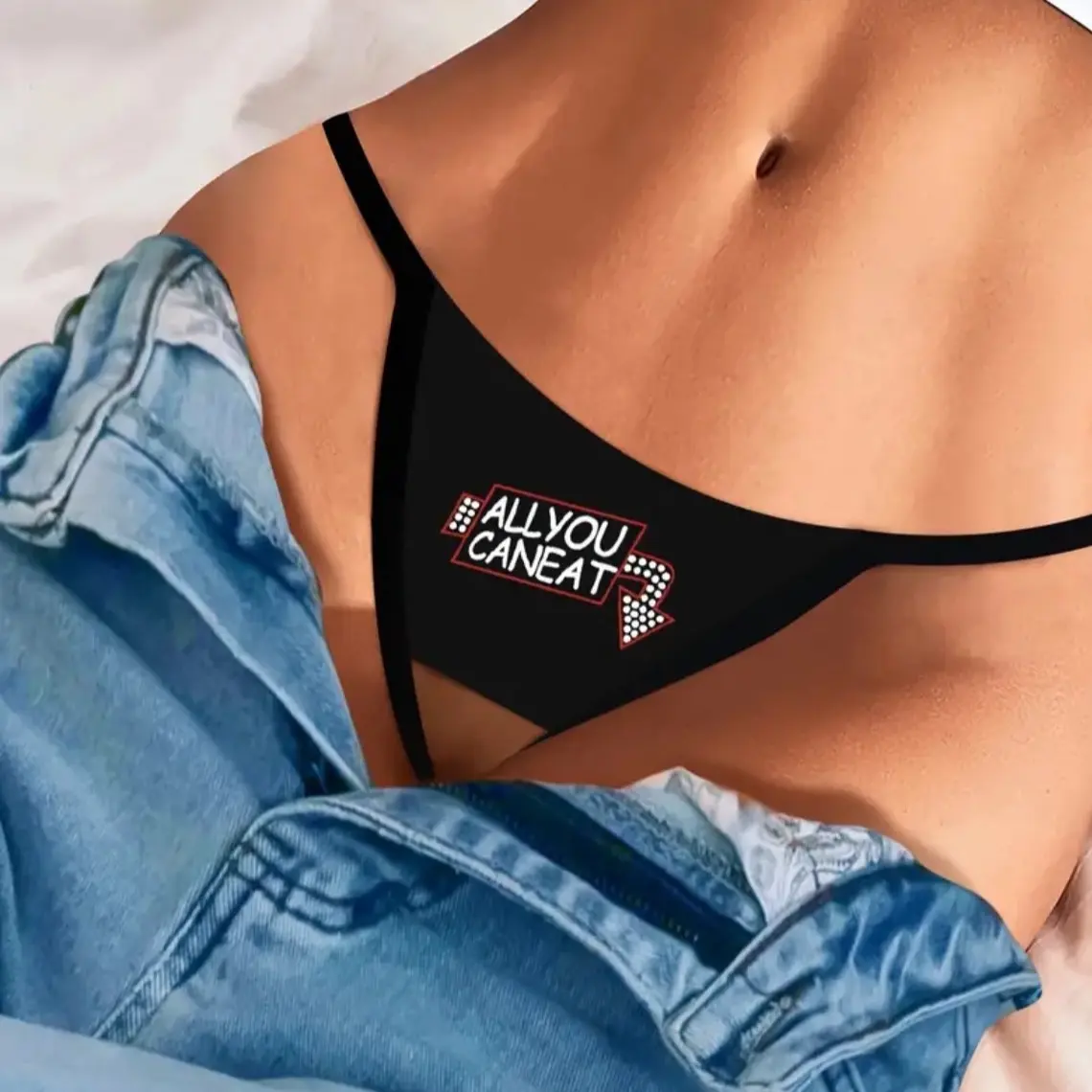 Double String Patch Thongs women's underwear