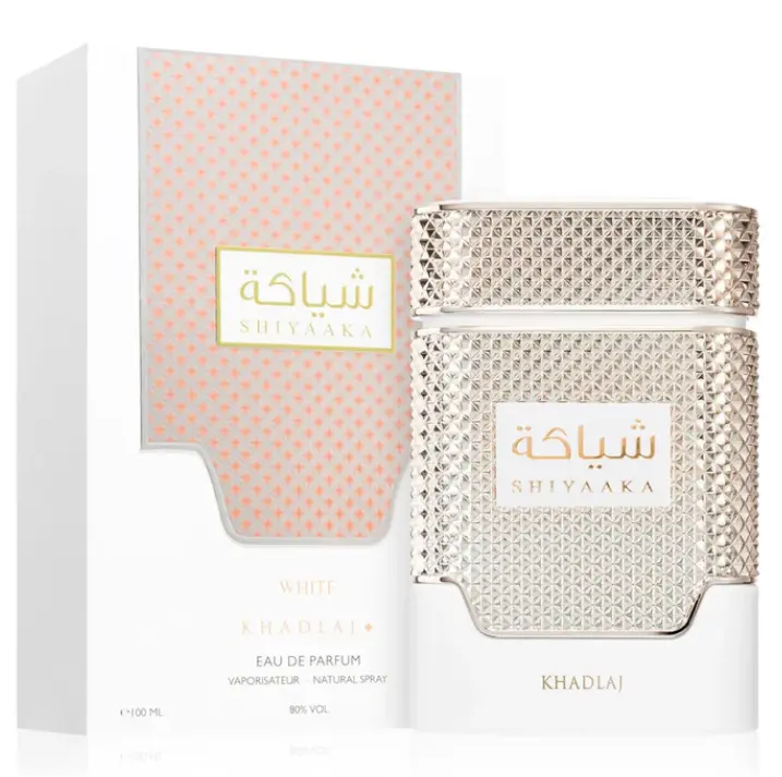 Khadlaj Shiyaaka White Eau de Parfum Spray for Women | Long-Lasting Fragrance, 100 ml (3.4 fl oz)