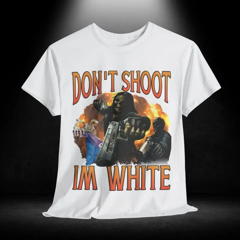 Funny Ironic Racist Tee Shirt, Unisex Heavy Cotton Tshirt, Sarcastic Humor Top, Novelty Offensive Graphic Clothing, Anti Discrimination