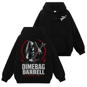 [HellRider Shop] Limited Dimebag Darrell Panteras #65 Hoodie T-Shirt Sweatshirt, Retro Vintage Unisex Graphic 90s Cotton, Gift For Heavy Metal, Rock Y2K Streetwear