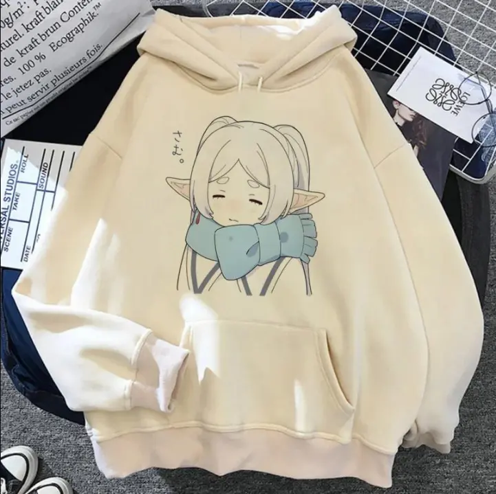 Frieren hoodie Japanese anime sweater modern style manga designer teen hoddie tracksuits graphic streetwear youthful shirt 159