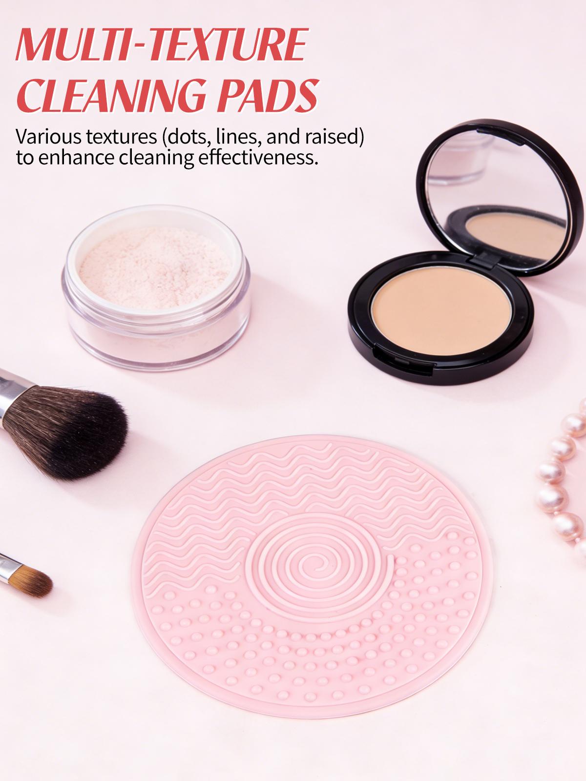 Makeup Brush Cleaner Soap with Silicone Cleaning Pad,Savon nettoyant pinceaux Solid brush cleaner