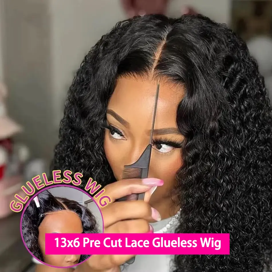 Update 13x6 Glueless Drawstring Deep Wave