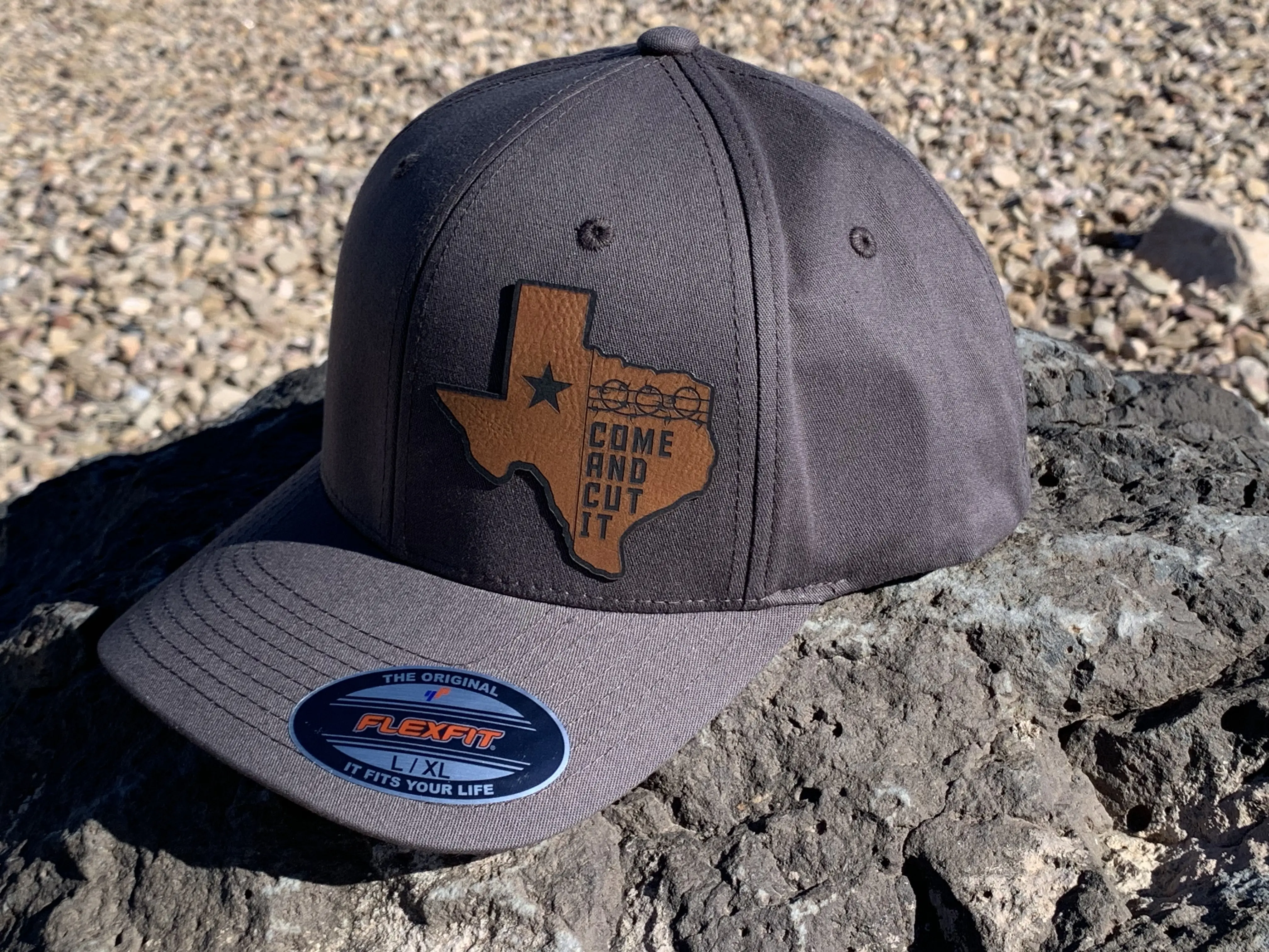 Support Texas - Support Texas Charcoal Flexfit Cap