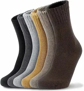 DIAMOND STAR 6 pairs Men's Winter Warm merino lamb wool Boots Thermal Crew Socks Size 9-11 10-13 Menswear Medium