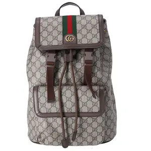 Pre-owned GUCCI Canvas Backpacks Ophidia GG Supreme Backpack Multicolor GG 792114 PVC Leather