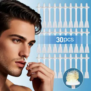 Nose Wax Sticks, Nose Hair Wax Applicator Sticks with Disposable Spatulas, Nose Ear Face Hair Removal Wax for Men Women, Body Care