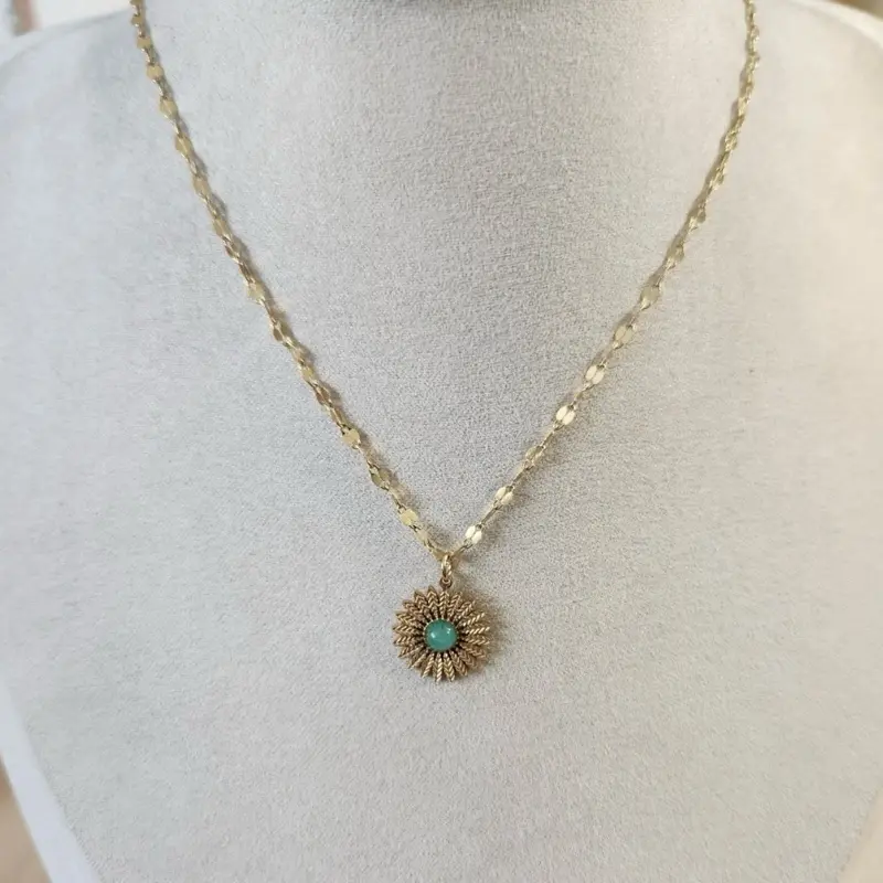 Amazonite pendant necklace