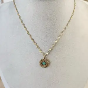 Amazonite pendant necklace